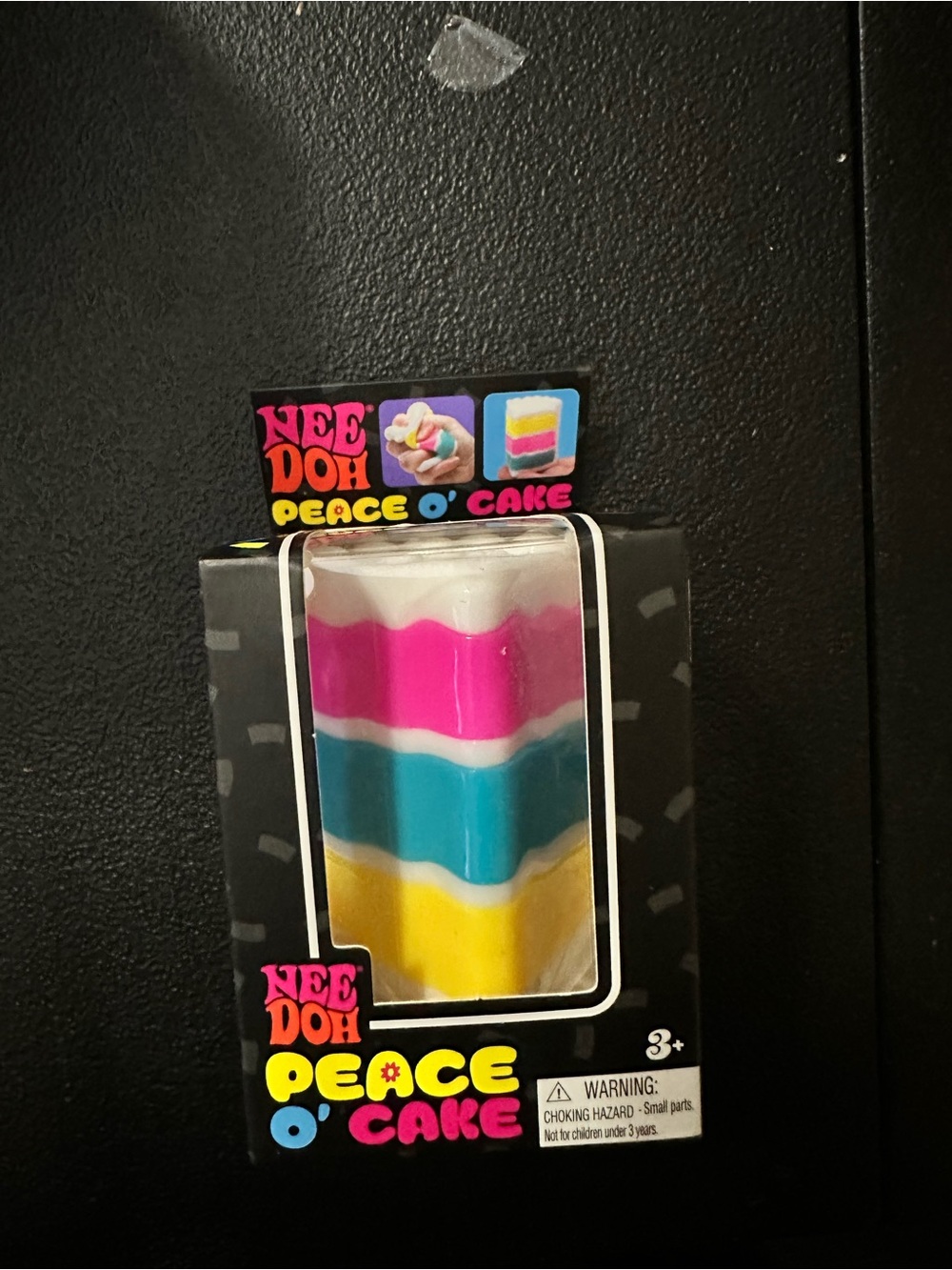 NeeDoh Peace O' Cake Scented Squishy Toy - White, Pink, Blue, Yellow